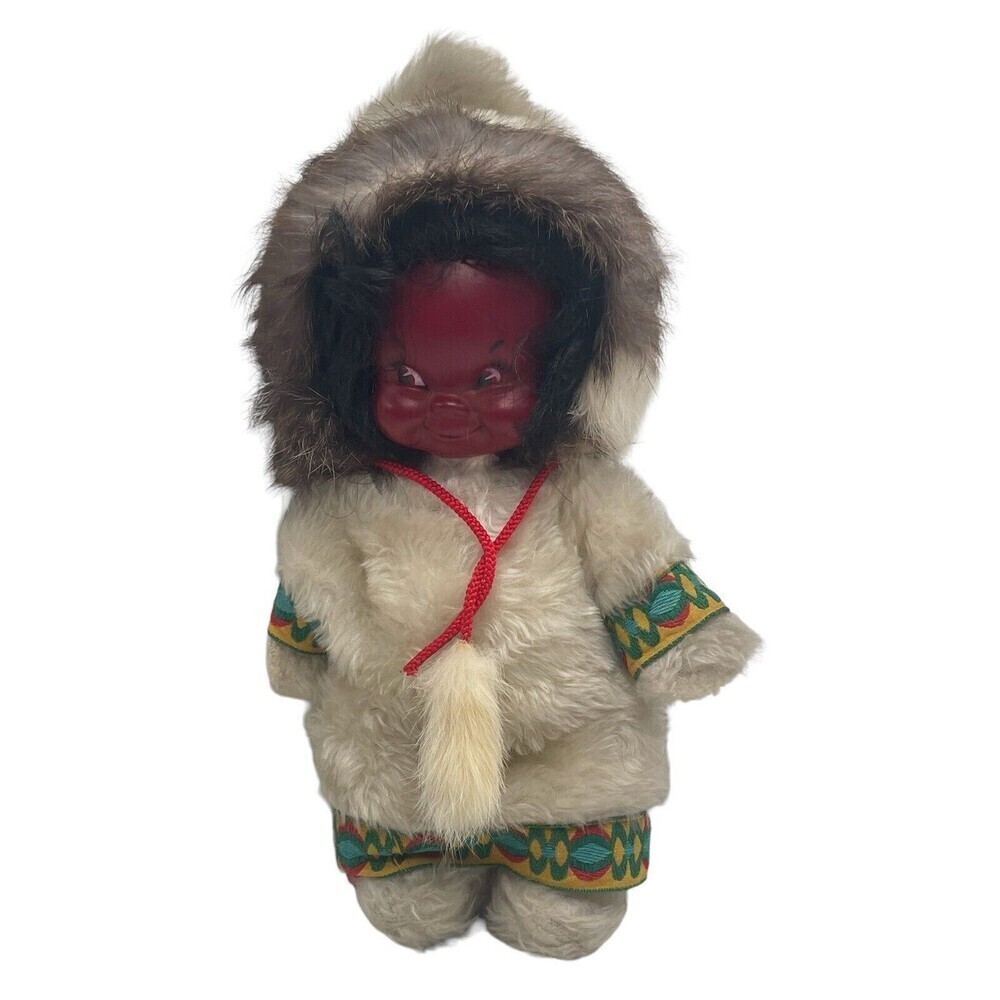 Vintage Wis-ton 10 Eskimo baby doll rubber face 1960’S Made In Canada RARE